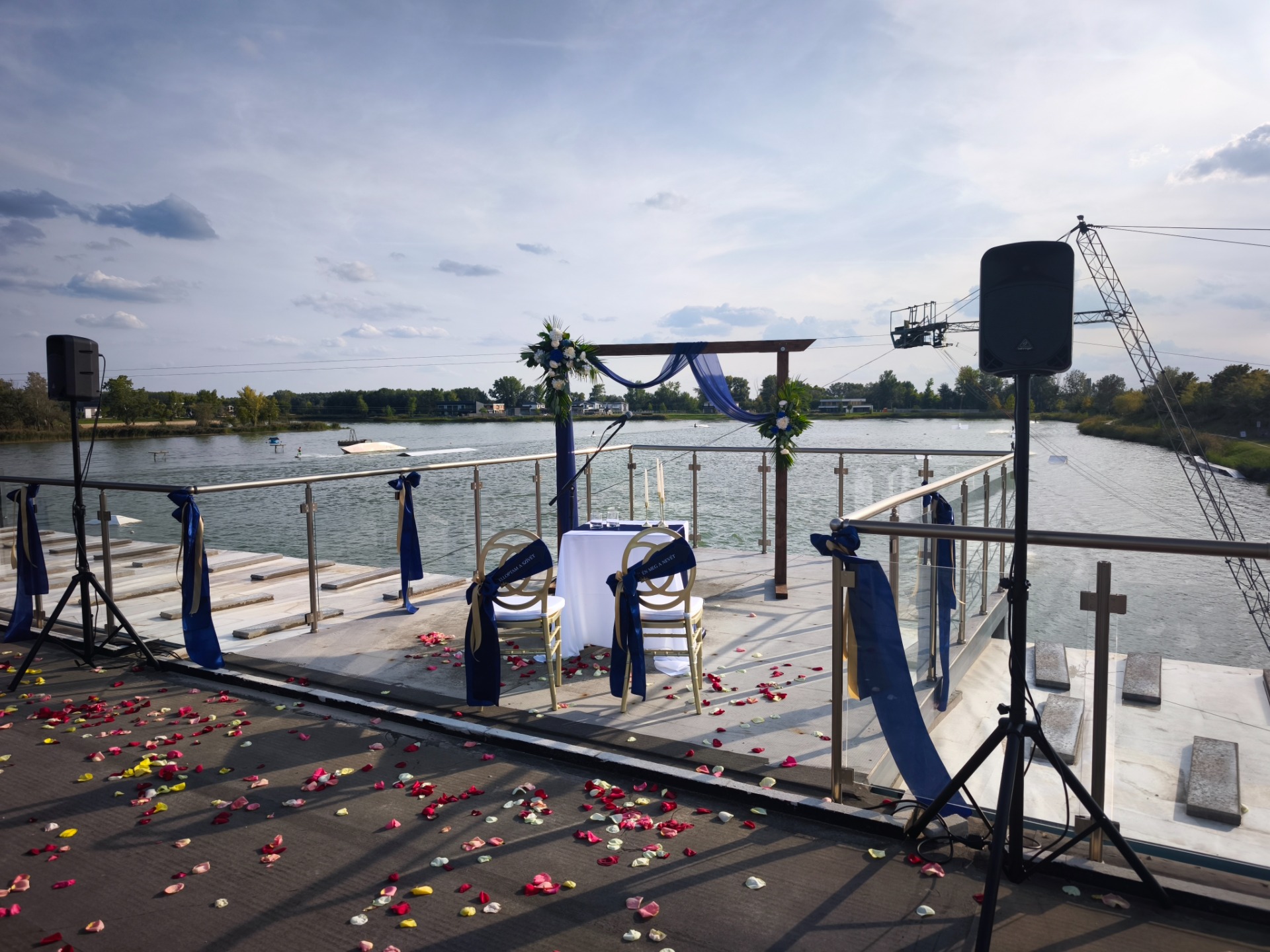 Audio setup for the ceremony - Tópark Restaurant, Dunaharaszti